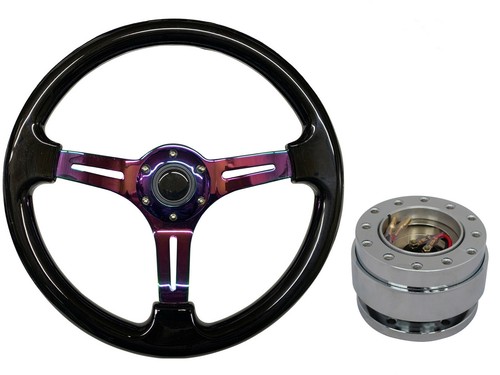Black neo chrome - black, steering