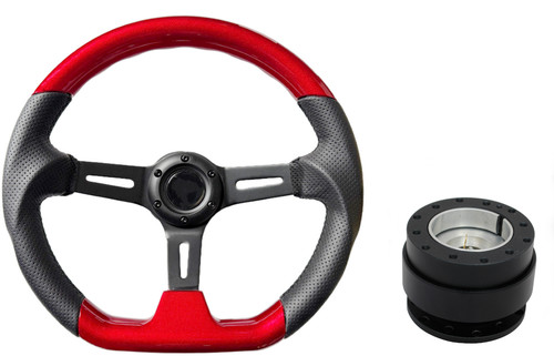 Red black deep - , steering