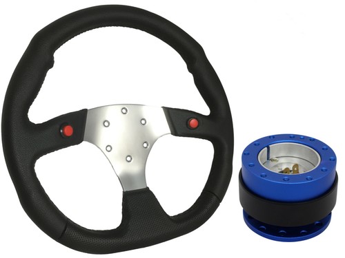 Chrome steering wheel - f1, +