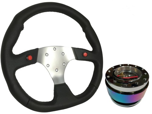 Chrome steering wheel neo - steering,