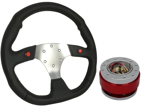 Chrome steering wheel - f1,