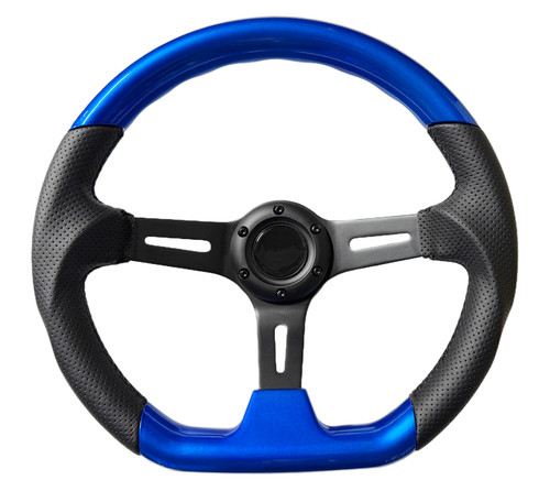 Blue dished sports - d2, steering