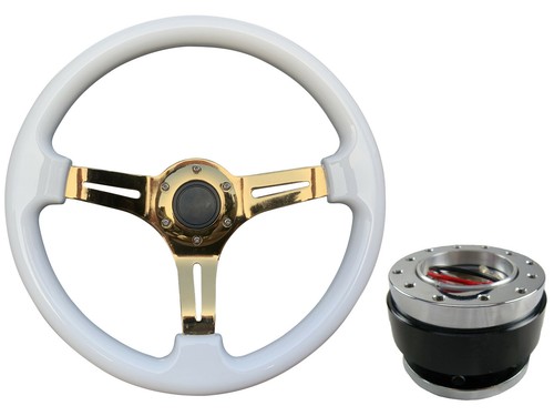 White gold steering wheel - steering,
